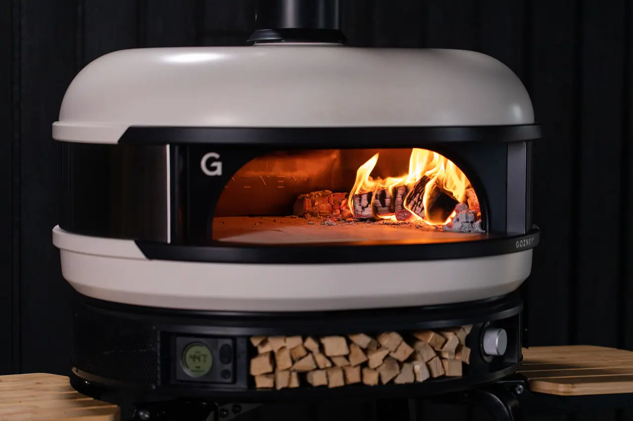 Gozney Dome with Wood Fire